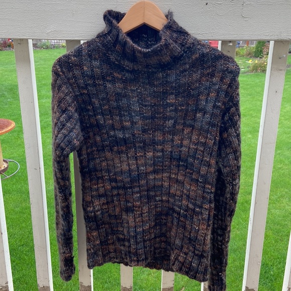 Mr. Porter Mock Turtle Neck Sweater Knitted Wool & Cashmere Size M - Picture 3 of 14